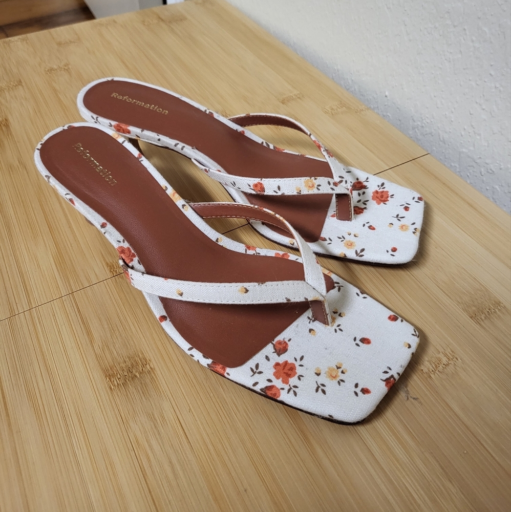 Reformation Kitten Heel Sandal